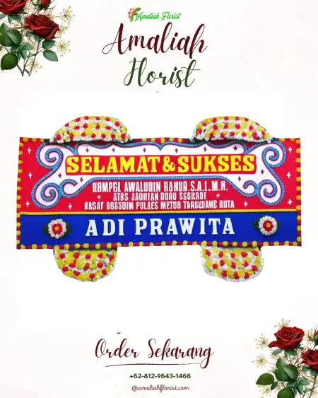 Papan Bunga Ucapan Selamat Pemaron